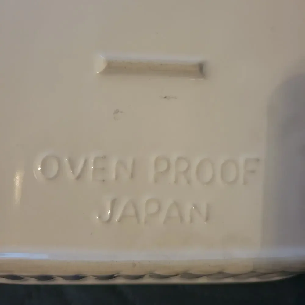 Vintage 1970s Oven Baking Dish Pink Blue Flowers Made in Japan 5.75 Square Retro